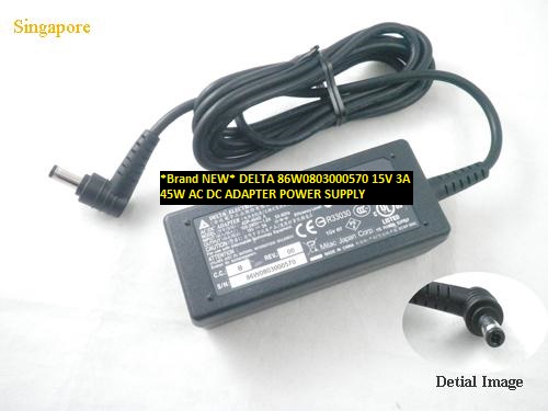*Brand NEW* DELTA 86W0803000570 15V 3A 45W AC DC ADAPTER POWER SUPPLY
